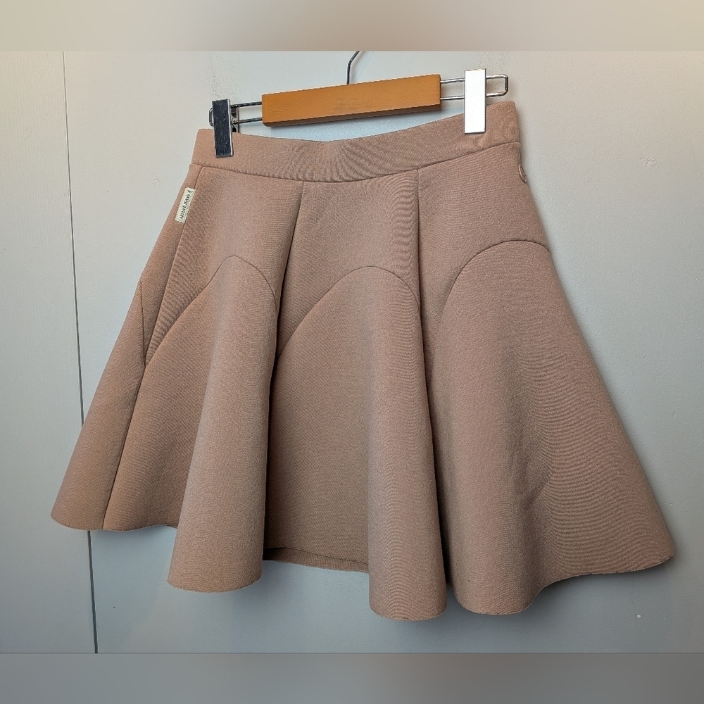 ARMANI JEANS Mini Women Skirt Women Size XXS (Runs Larger) Wavy Beige Pink Color